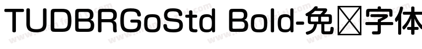 TUDBRGoStd Bold字体转换